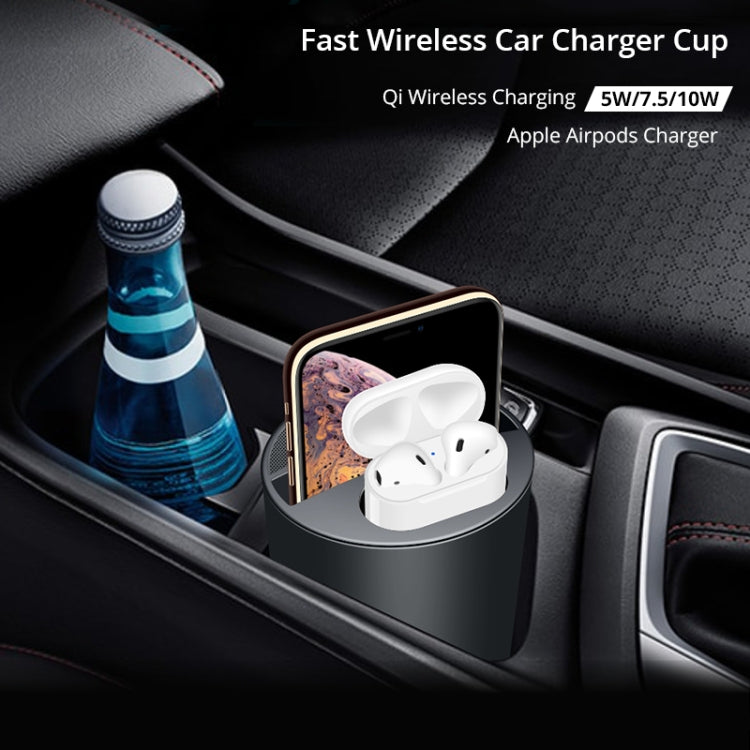 X9A Car QI Standard Charging Cup Wireless Fast Charger - Car Charger by buy2fix | Online Shopping UK | buy2fix