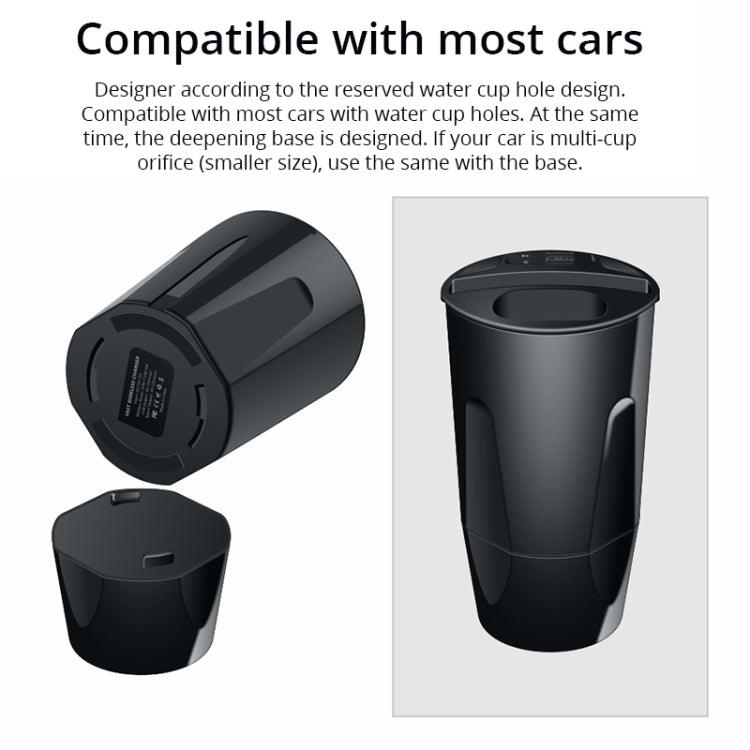 X9A Car QI Standard Charging Cup Wireless Fast Charger - Car Charger by buy2fix | Online Shopping UK | buy2fix