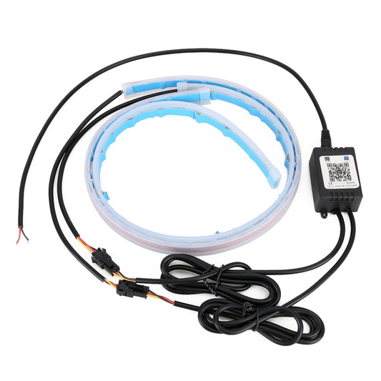 60cm DC12V 7.4W Car Colorful Daytime Running Lights APP Control by buy2fix
