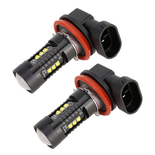 2 PCS H11 / H8 DC12V 4.3W 6000K 500LM Car Fog Lights with 12LEDs SMD-2525 by buy2fix