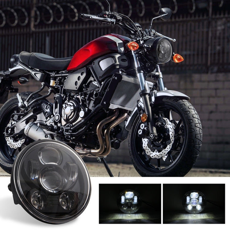 EagleVision DC9-30V 35W 6000K 4000LM 5.75 inch Round Motorcycle 6LEDs Headlight for Harley-Davidson by buy2fix