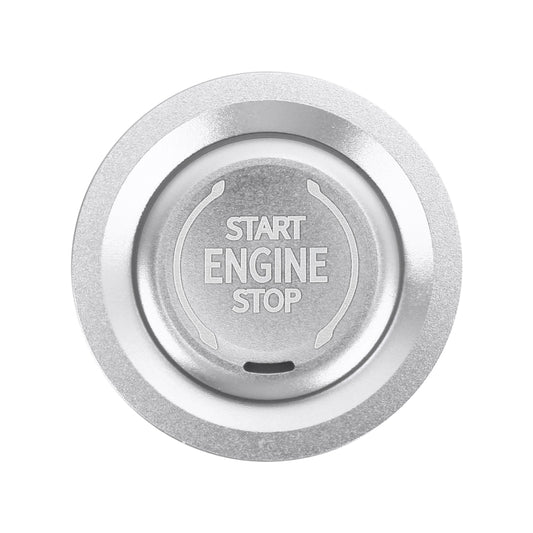 Car Engine Start Key Push Button Ring Trim Metal Sticker Decoration for Cadillac CT5 CT4 XT4 XT6 / Chevrolet Silverado (Silver) by buy2fix