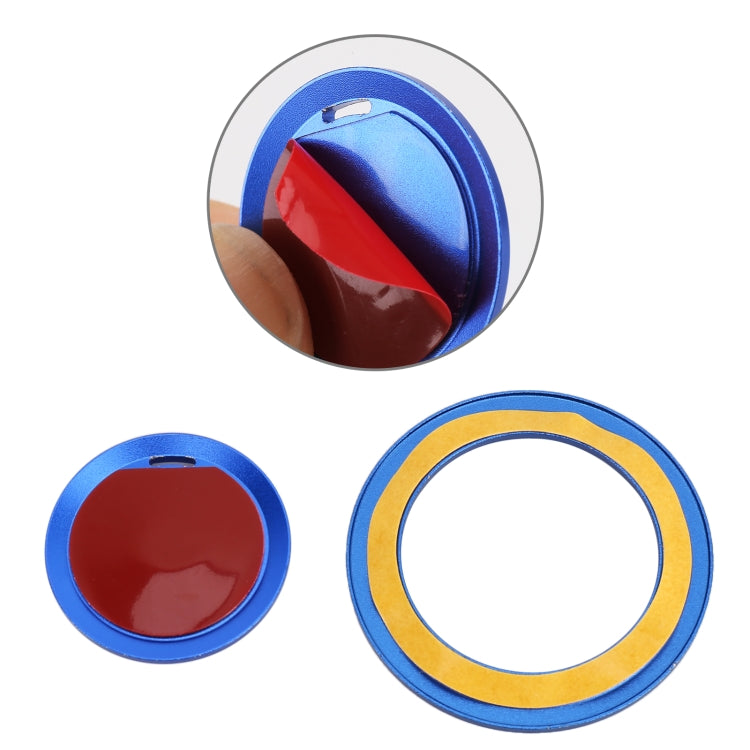 Car Engine Start Key Push Button Ring Trim Metal Sticker Decoration for Cadillac CT5 CT4 XT4 XT6 / Chevrolet Silverado (Gold) by buy2fix