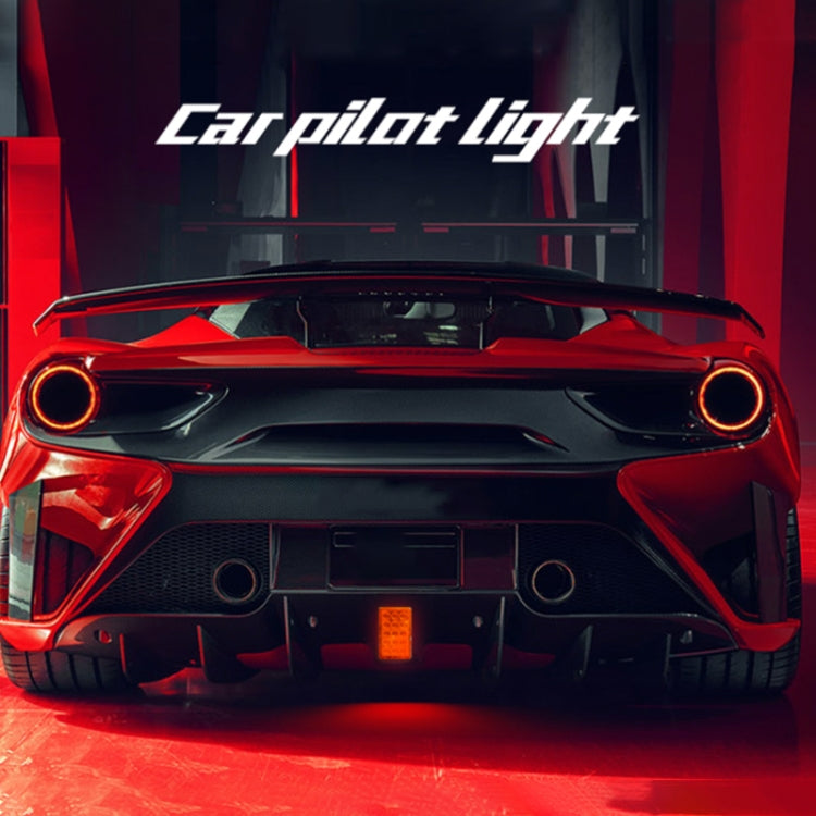 DC12V 1W Car Square Highlight Brake Lights Reversing Light with 15LEDs SMD-3528 (Red) - Brake Lights by buy2fix | Online Shopping UK | buy2fix