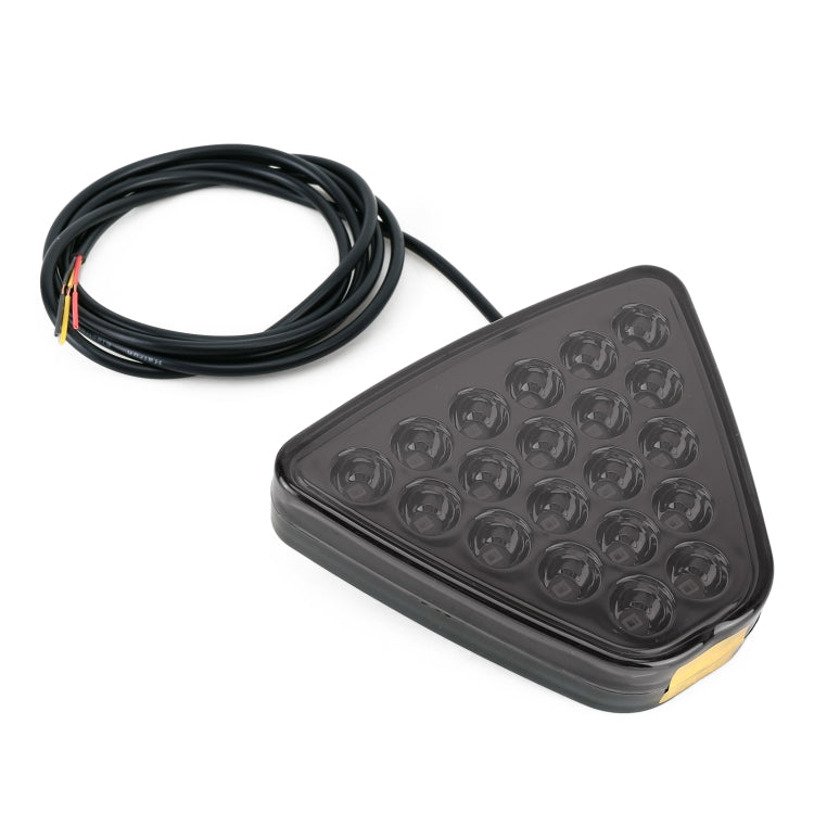 DC12V 1W Car Triangle Highlight Brake Lights Reversing Light with 20LEDs SMD-3528 (Black) - Brake Lights by buy2fix | Online Shopping UK | buy2fix