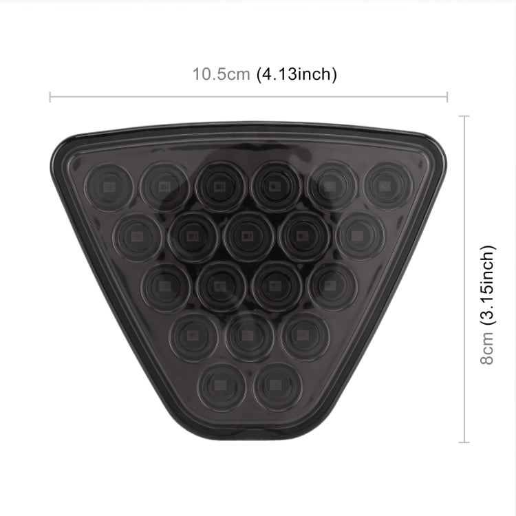 DC12V 1W Car Triangle Highlight Brake Lights Reversing Light with 20LEDs SMD-3528 (Black) - Brake Lights by buy2fix | Online Shopping UK | buy2fix