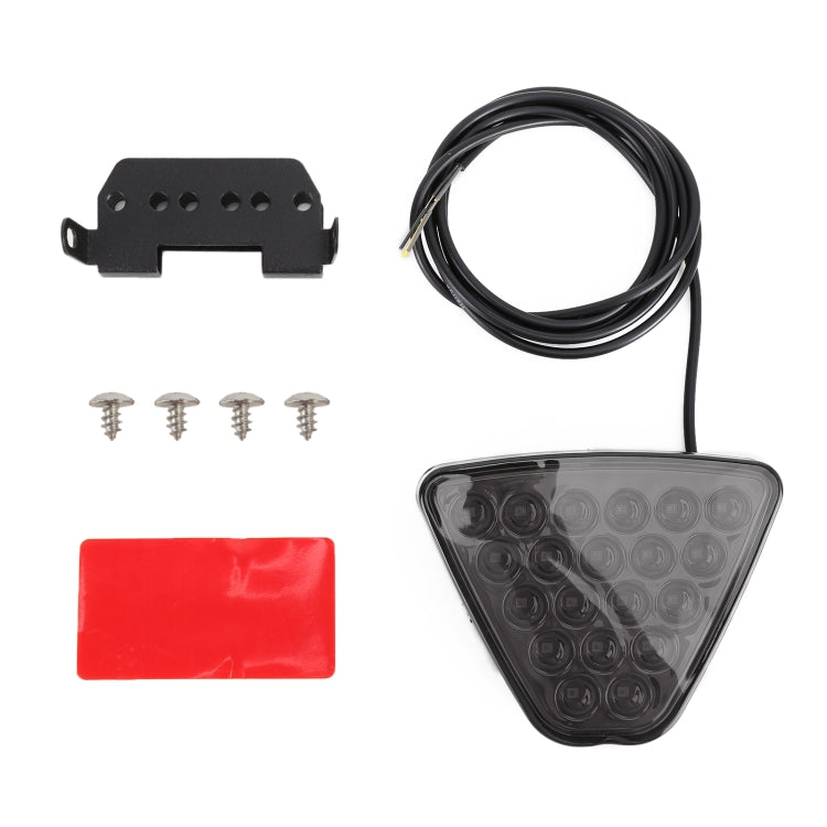 DC12V 1W Car Triangle Highlight Brake Lights Reversing Light with 20LEDs SMD-3528 (Black) - Brake Lights by buy2fix | Online Shopping UK | buy2fix