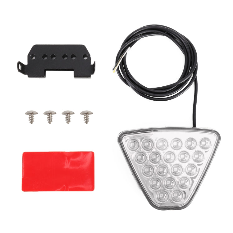 DC12V 1W Car Triangle Highlight Brake Lights Reversing Light with 20LEDs SMD-3528 (Transparent) - Brake Lights by buy2fix | Online Shopping UK | buy2fix