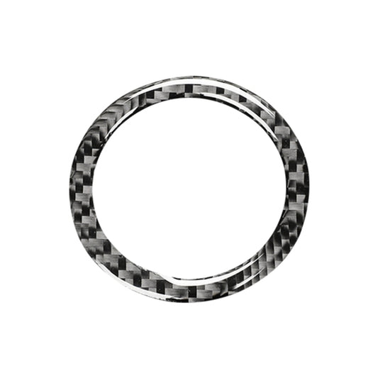 Car Carbon Fiber One-button Start Decorative Sticker for Subaru BRZ / Toyota 86 2013-2017, Left and Right Drive Universal (Black) by buy2fix