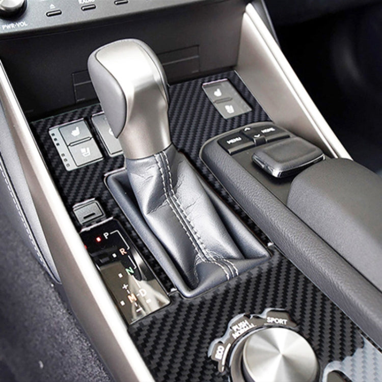 Car Carbon Fiber Gear Position Panel Decorative Sticker for Lexus IS250 2013-, Left Drive A Style by buy2fix