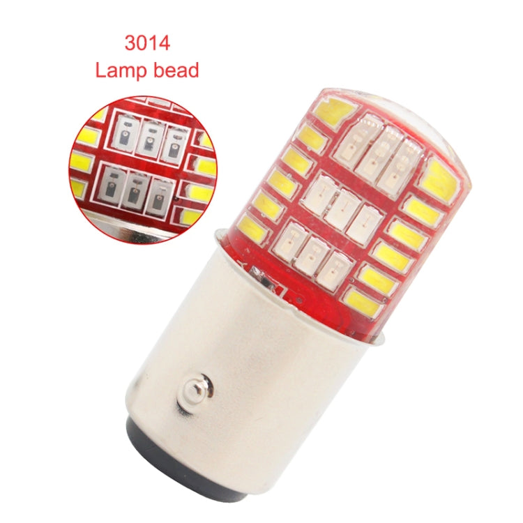 2 PCS 1157 DC12V / 1.1W Motorcycle / Car LED Double Color Flashing Light Turn Signal / Brake Lamp with 42LEDs SMD-3014 Lamp Beads - Brake Lights by buy2fix | Online Shopping UK | buy2fix