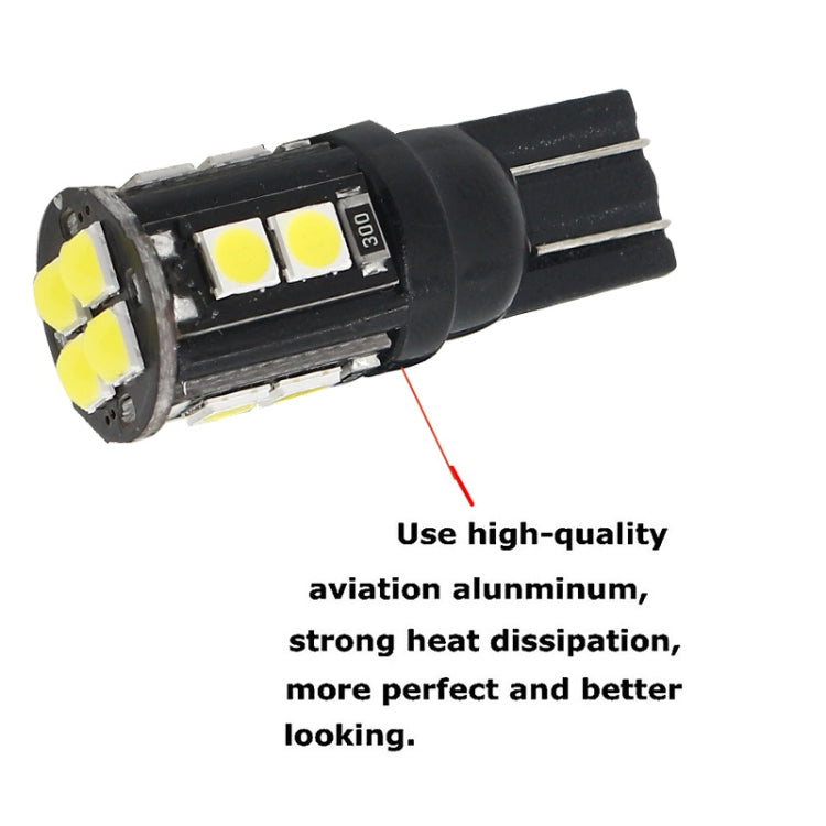 10 PCS T10/168/194 DC12V / 1W / 6000K / 60LM Car Decoding Clearance Lights with 12LEDs SMD-3030 Lamp Beads - Brake Lights by buy2fix | Online Shopping UK | buy2fix