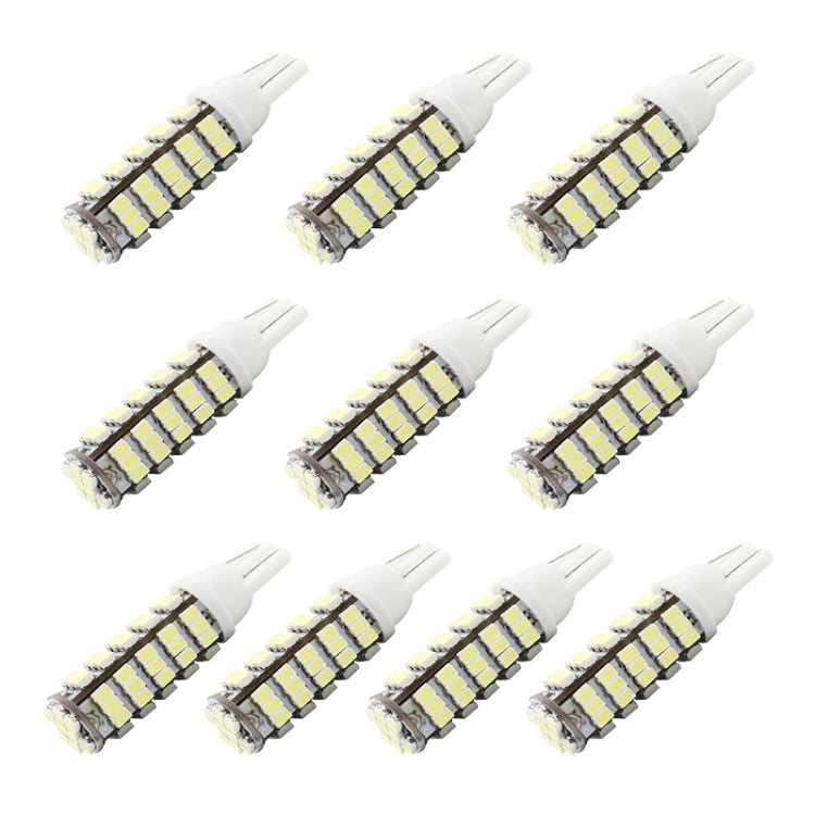 10 PCS T10 DC12V / 1.5W / 6500K / 75LM Car Clearance Lights Reading Lamp with 68LEDs SMD-3020 Lamp Beads - Brake Lights by buy2fix | Online Shopping UK | buy2fix