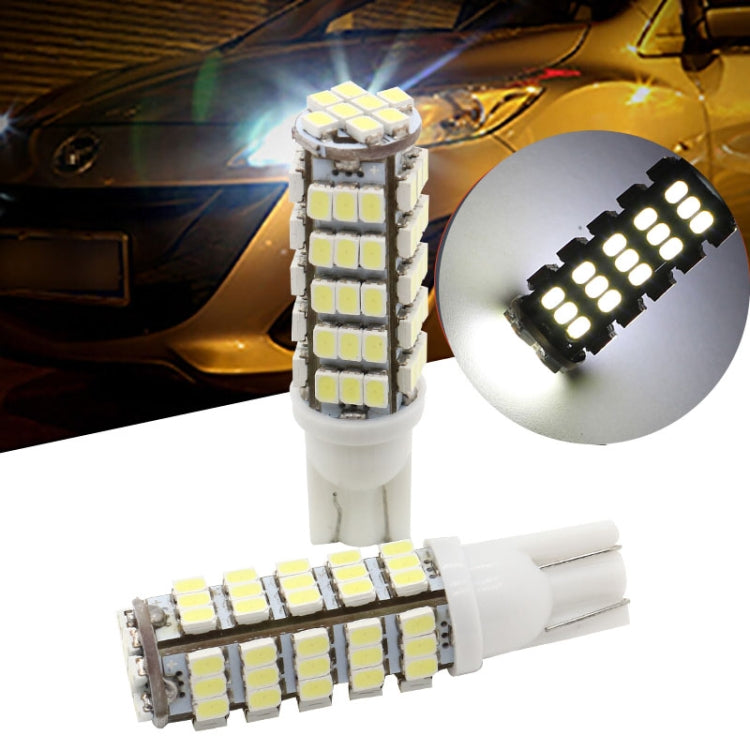 10 PCS T10 DC12V / 1.5W / 6500K / 75LM Car Clearance Lights Reading Lamp with 68LEDs SMD-3020 Lamp Beads - Brake Lights by buy2fix | Online Shopping UK | buy2fix