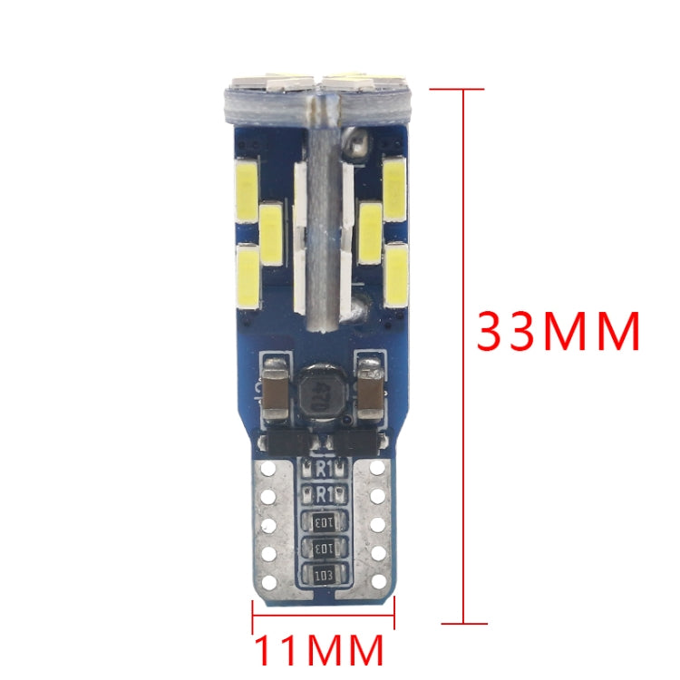 10 PCS T10 DC12V / 3W / 6000K / 180LM Car Canbus Decoding LED Clearance Lights with 30LEDs SMD-4041 Lamp Beads - Brake Lights by buy2fix | Online Shopping UK | buy2fix