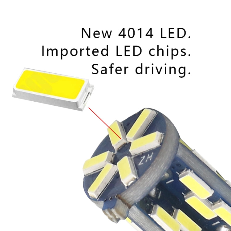 10 PCS T10 DC12V / 3W / 6000K / 180LM Car Canbus Decoding LED Clearance Lights with 30LEDs SMD-4041 Lamp Beads - Brake Lights by buy2fix | Online Shopping UK | buy2fix