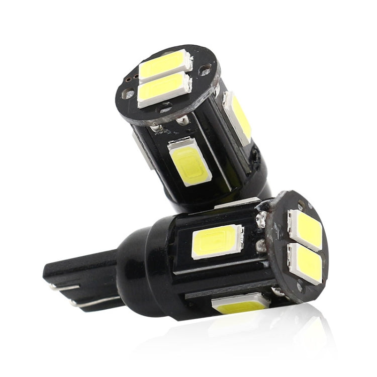 10 PCS T10 DC12V / 1.5W / 6000K / 80LM Car Decoding LED Clearance Lights with 6LEDs SMD-5630 Lamp Beads - Brake Lights by buy2fix | Online Shopping UK | buy2fix