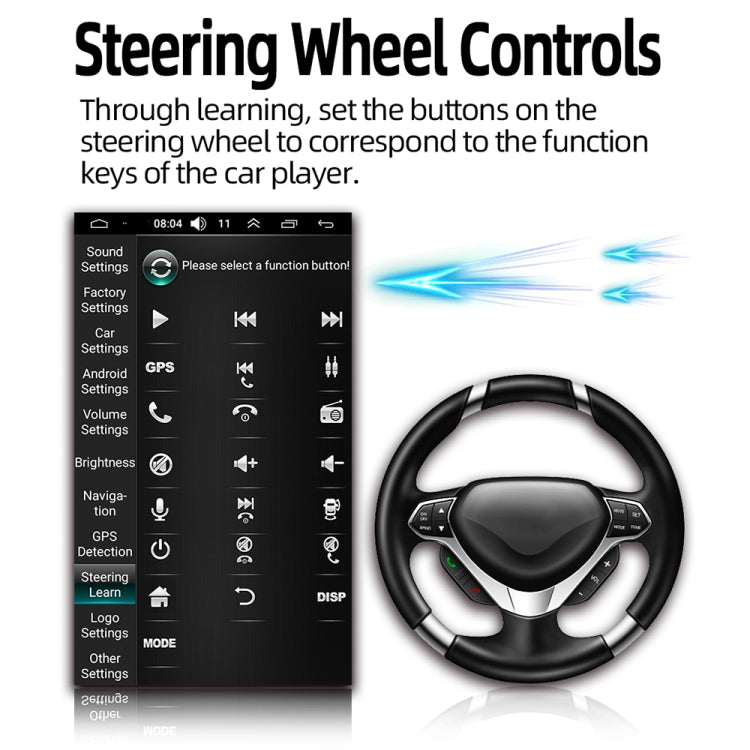 D110 Car Android Navigation Machine Support Mobile Phone Interconnection / Steering Wheel Control - by buy2fix | Online Shopping UK | buy2fix