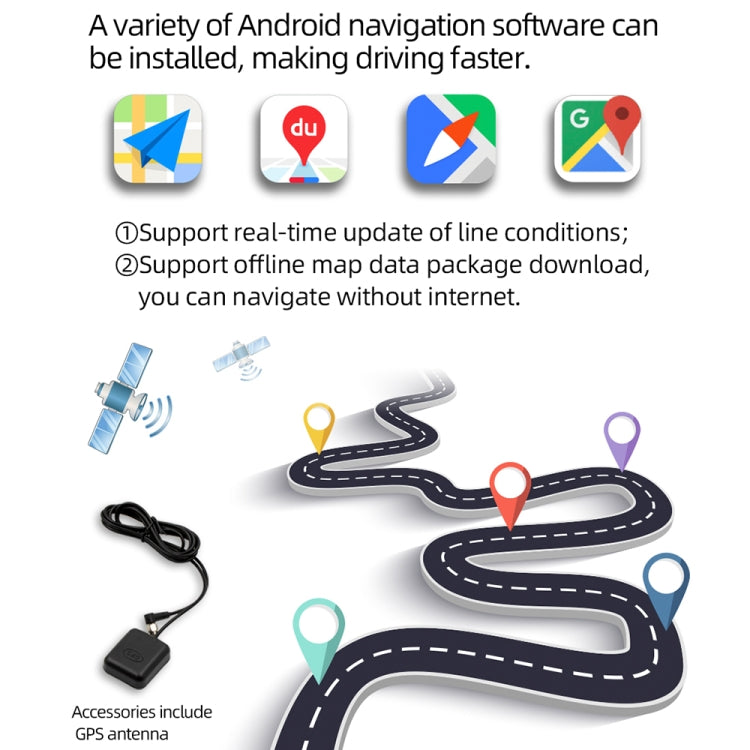 D110 Car Android Navigation Machine Support Mobile Phone Interconnection / Steering Wheel Control - by buy2fix | Online Shopping UK | buy2fix