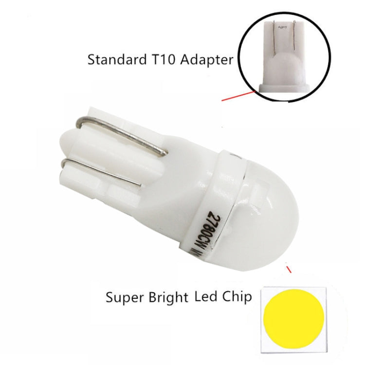 20 PCS T10 DC12V / 0.25W / 6500K / 20LM Car Round Head Plug-in Bubble Reading Light with 1LEDs SMD-3030 Lamps - Clearance Lights by buy2fix | Online Shopping UK | buy2fix