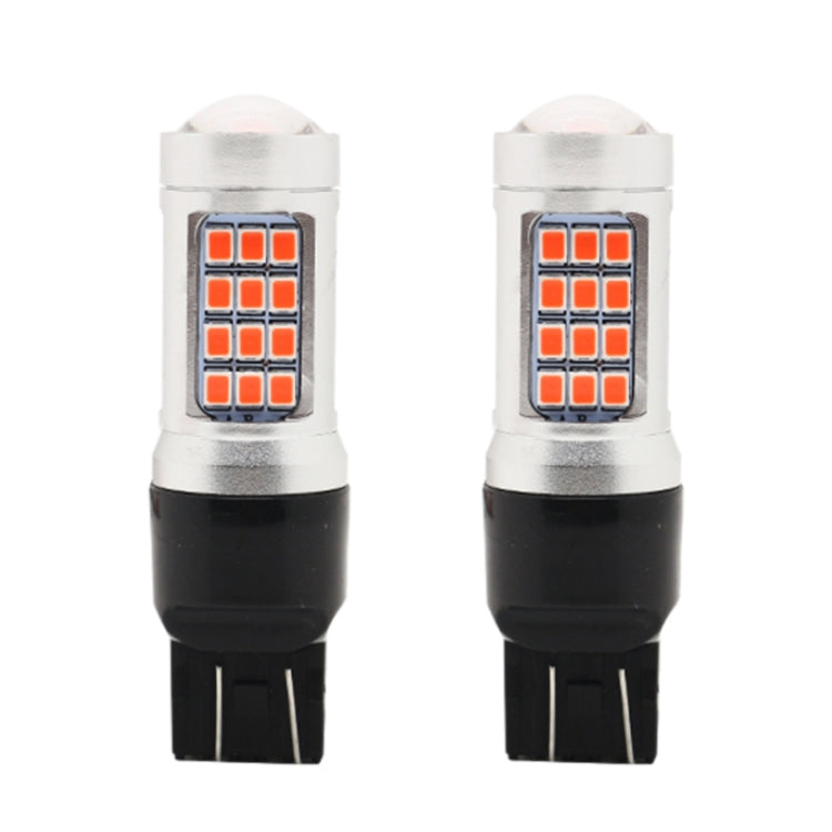 2 PCS 7443 DC12V / 2.2W Car Strobe Brake Lights with 42LEDs SMD-2835 Lamps(Red Light) - Brake Lights by buy2fix | Online Shopping UK | buy2fix