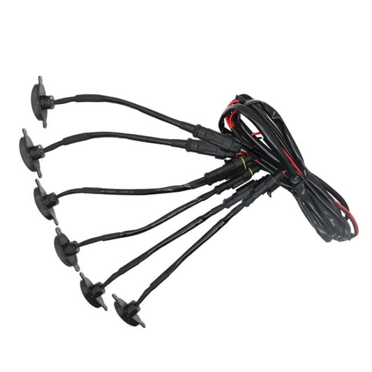 DC12V / 6W 6 in 1 Front Grille Warning Light for Ford Raptor F150 2017-2019 (Black) by buy2fix