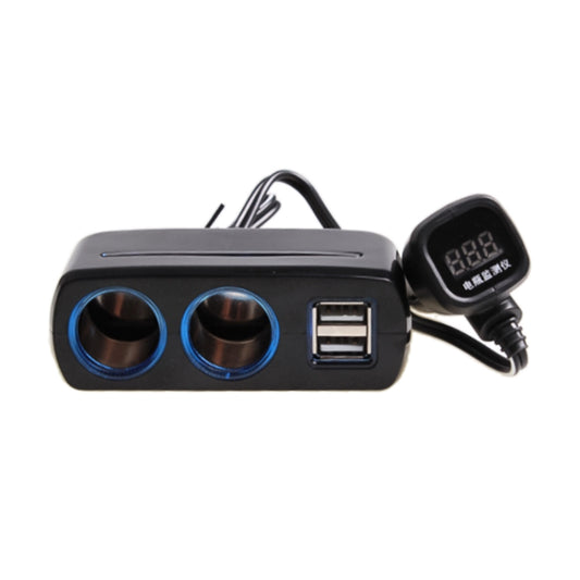 SHUNWEI SD-1928C 80W 3.1A Car 2 in 1 Dual USB Charger Cigarette Lighter with Voltage Detection by SHUNWEI