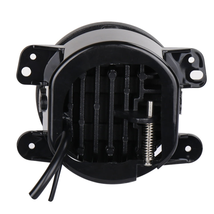 2 PCS DC12V-30V / 30W / 3A / 1440LM 12LEDs 4 inch Car LED Colorful Fog Light, Style: White Background (Yellow Light) - Fog / Driving Lights by buy2fix | Online Shopping UK | buy2fix