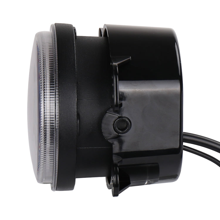 2 PCS DC12V-30V / 30W / 3A / 1440LM 12LEDs 4 inch Car LED Colorful Fog Light, Style: Black Background(White Light) - Fog / Driving Lights by buy2fix | Online Shopping UK | buy2fix