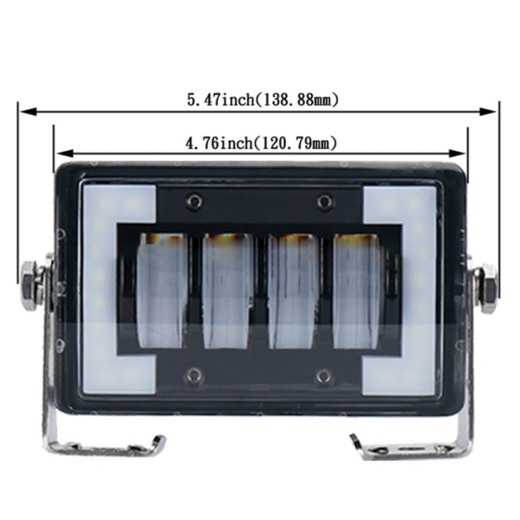 4.76 inch 24W DC 12-24V 1800LM IP67 Car Work Lights / Front Bumper Lights / Roof Lights, with Holder - Work Lights by buy2fix | Online Shopping UK | buy2fix