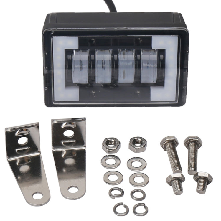 4.76 inch 24W DC 12-24V 1800LM IP67 Car Work Lights / Front Bumper Lights / Roof Lights, with Holder - Work Lights by buy2fix | Online Shopping UK | buy2fix