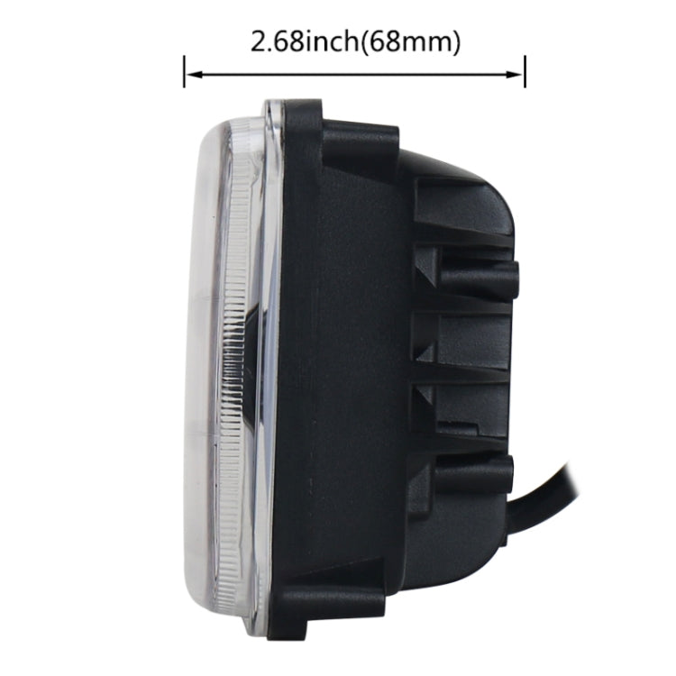 5 inch 30W DC 10-30V 7200LM IP67 Car LED Turn Signal / Headlight, with Angel Eyes - Work Lights by buy2fix | Online Shopping UK | buy2fix