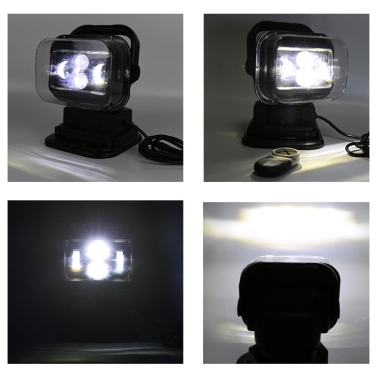 60W DC 12-24V 400LM Car 200m Wireless Remote Control 360 Degree Adjustable LED Search High Bay Lights / Spotlights - Work Lights by buy2fix | Online Shopping UK | buy2fix