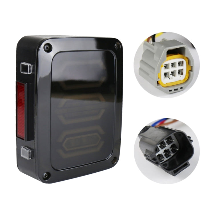 1 Pair 15W DC 12V IP67 4 in 1 Car LED Tail Lights / Driving Lights / Brake Lights/Turn Reverse, US Version - Brake Lights by buy2fix | Online Shopping UK | buy2fix