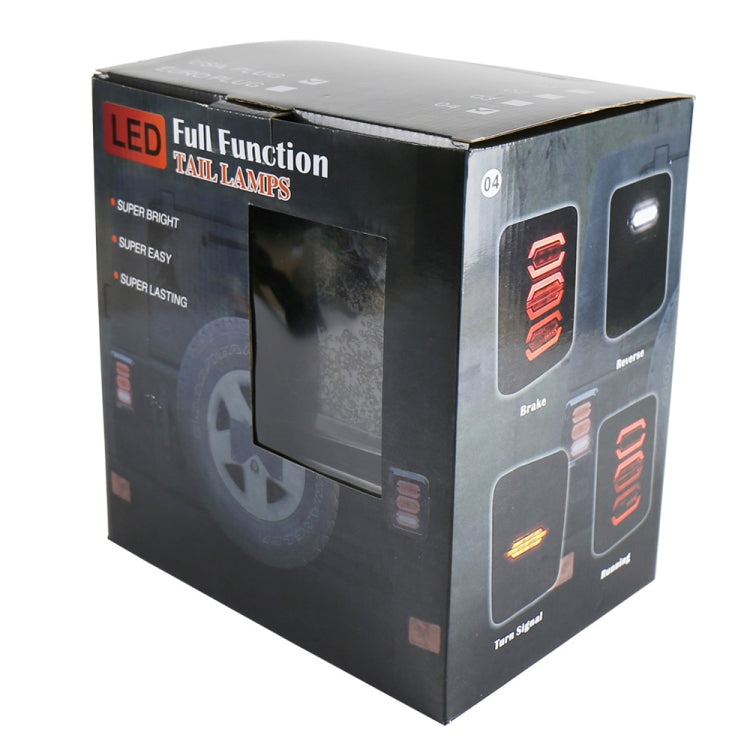 1 Pair 15W DC 12V IP67 4 in 1 Car LED Tail Lights / Driving Lights / Brake Lights/Turn Reverse, US Version - Brake Lights by buy2fix | Online Shopping UK | buy2fix