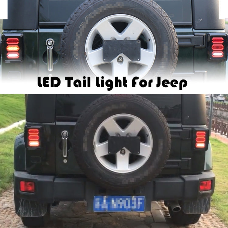 1 Pair 15W DC 12V IP67 4 in 1 Car LED Tail Lights / Driving Lights / Brake Lights/Turn Reverse, US Version - Brake Lights by buy2fix | Online Shopping UK | buy2fix