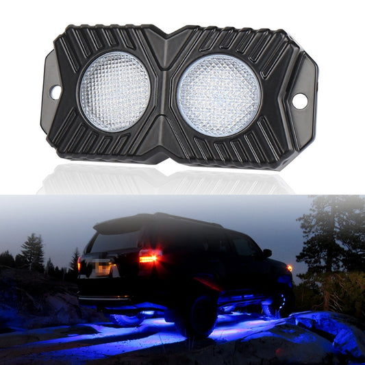 18W DC 12-24V 1.2A LED Double Row Car Bottom Light / Chassis Light / Yacht Deck Atmosphere Light (Blue Light) by buy2fix