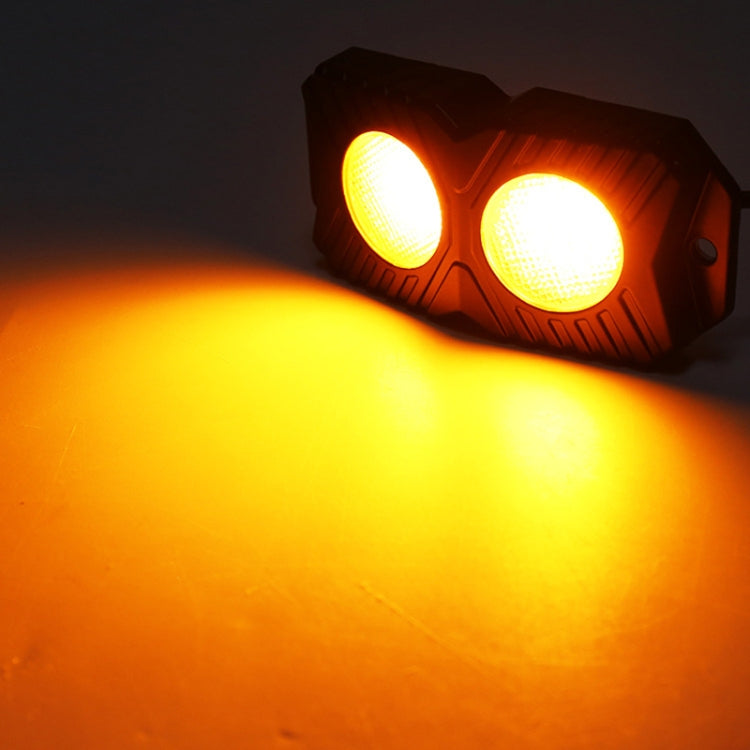 18W DC 12-24V 1.2A LED Double Row Car Bottom Light / Chassis Light / Yacht Deck Atmosphere Light (Yellow Light) - Decorative Lights by buy2fix | Online Shopping UK | buy2fix