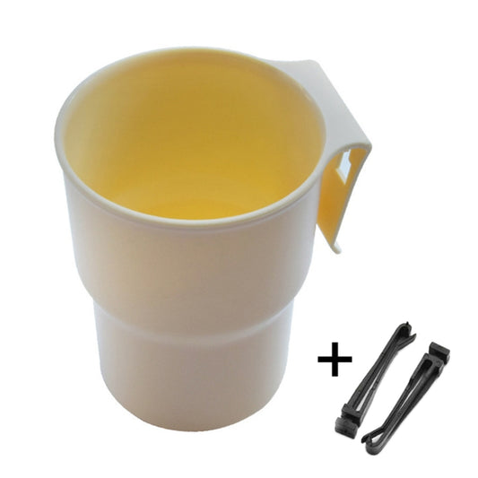 Multifunctional Car Water Cup Holder Hanging Storage Box Mobile Phone Holder Air Outlet Trash Can (Beige) by buy2fix
