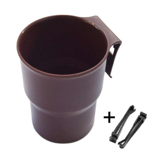 Multifunctional Car Water Cup Holder Hanging Storage Box Mobile Phone Holder Air Outlet Trash Can (Brown) by buy2fix