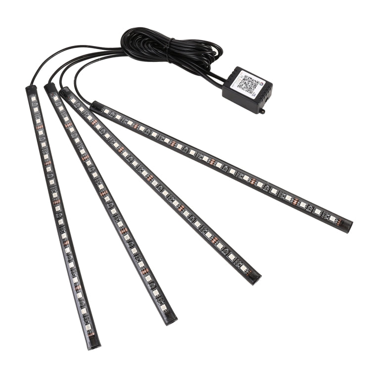 4 in 1 Universal Car USB 8-color APP Control LED Atmosphere Light Decorative Lamp, with 18LEDs Lamps Cable Length: 1.5m - Atmosphere lights by buy2fix | Online Shopping UK | buy2fix