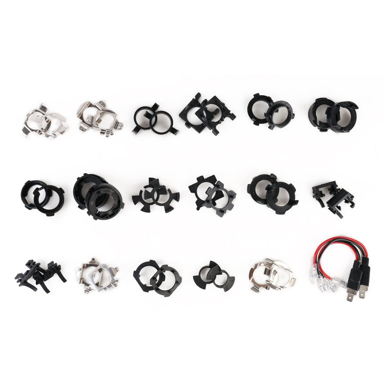 Car Headlight Bulb Base Retainer Holder Adapter Set - Car Light Accessories by buy2fix | Online Shopping UK | buy2fix