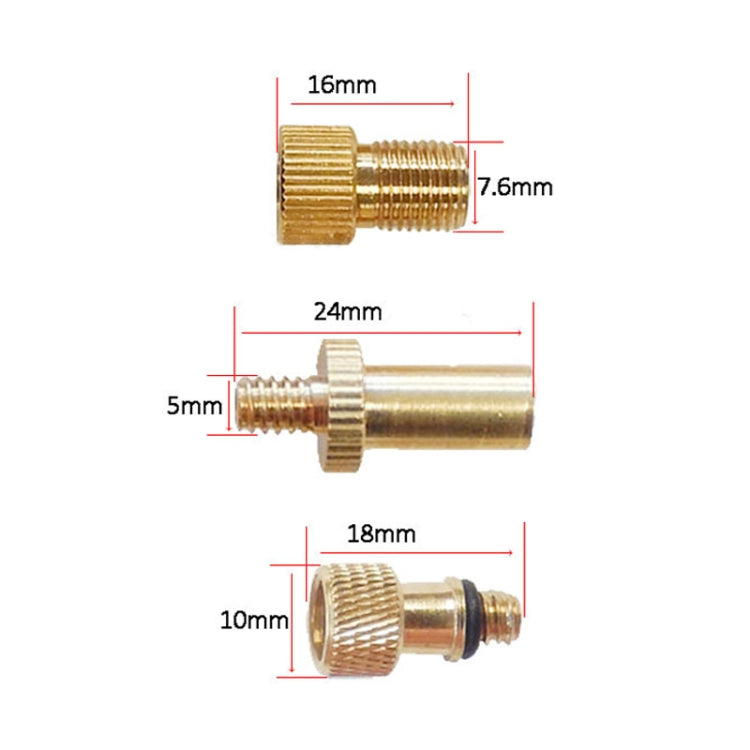 4 in 1 B Inflator Adapter French Mouth / US Mouth / UK Mouth Inflation Needle Adapter - Bicycle Locks & Bicycle Pumps by buy2fix | Online Shopping UK | buy2fix