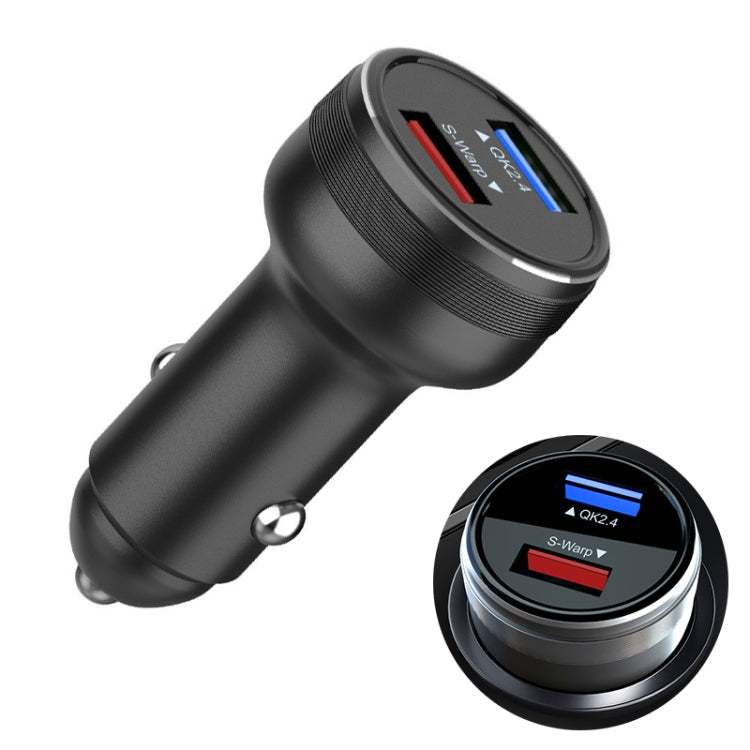 DASH / WARP 30W Car Flash Charger for OnePlus (Black) - Car Charger by buy2fix | Online Shopping UK | buy2fix