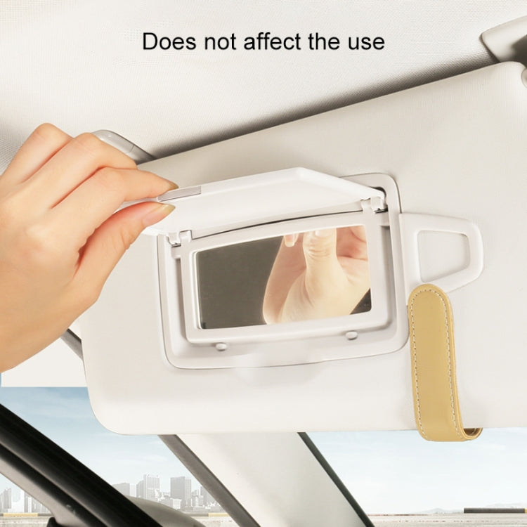 533 Car Glasses Storage Bag Glasses Box (Beige) by buy2fix