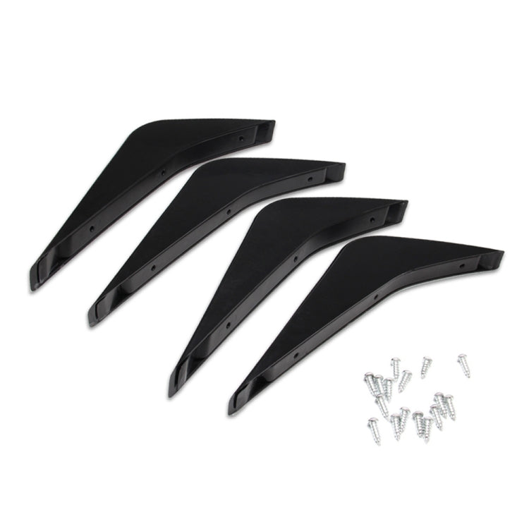 4 PCS Car Modified ABS Rear Wing Side Spoiler Lip for Chevrolet Corvette - Decorative Strip by buy2fix | Online Shopping UK | buy2fix