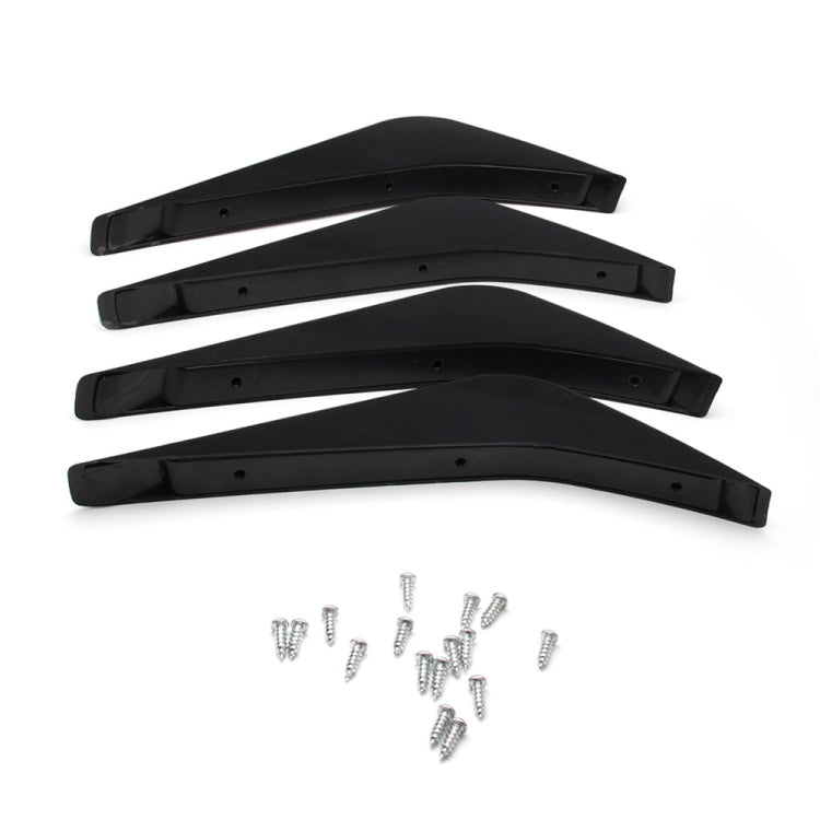 4 PCS Car Modified ABS Rear Wing Side Spoiler Lip for Chevrolet Corvette - Decorative Strip by buy2fix | Online Shopping UK | buy2fix