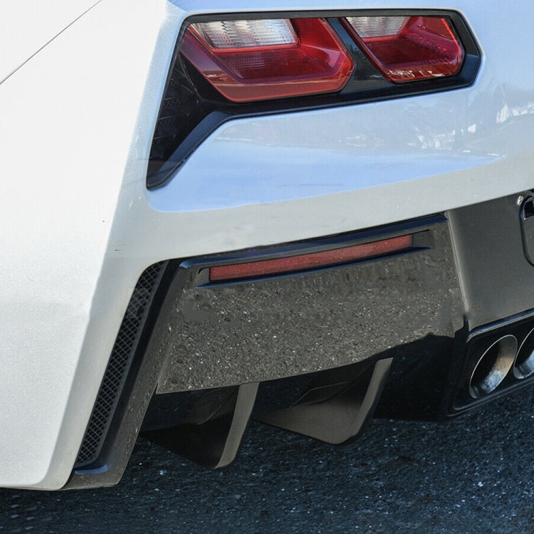 4 PCS Car Modified ABS Rear Wing Side Spoiler Lip for Chevrolet Corvette - Decorative Strip by buy2fix | Online Shopping UK | buy2fix