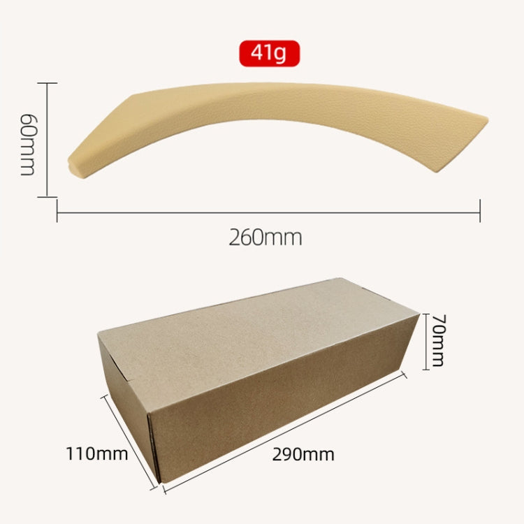 Car Left Side Door Outside Cover for BMW E90 2005-2012, Left and Right Drive Universal (Beige) - Door Handles by buy2fix | Online Shopping UK | buy2fix