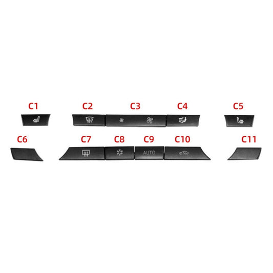 Car Air Conditioner Panel Switch Button 11-button 61319313923 for BMW F10 / F07 / F02 - Air Conditioning System by buy2fix | Online Shopping UK | buy2fix